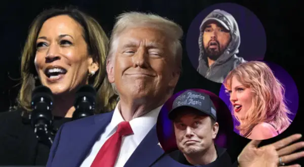 Kogo popiera Eminem? Zaskakujące wsparcie dla Kamali Harris