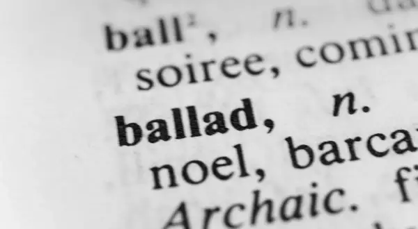 Słowo "ballad" w słowniku. Jak mawiają, perfect wszystko ma swój czas tekst.